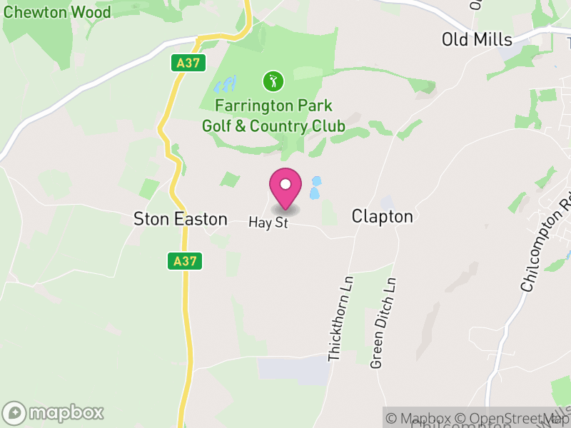 Map of Ston Easton, Somerset