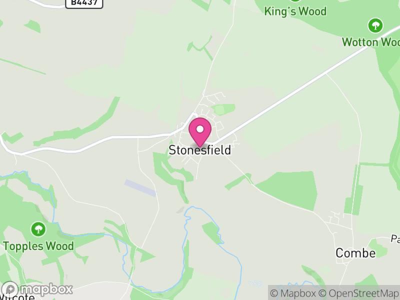 Map of Stonesfield, West Oxfordshire