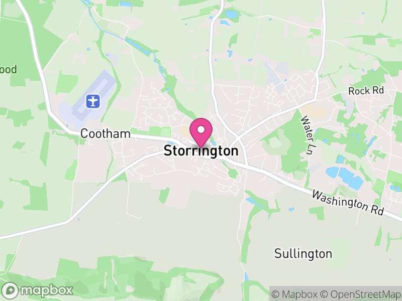 Map of Storrington and Sullington, Horsham