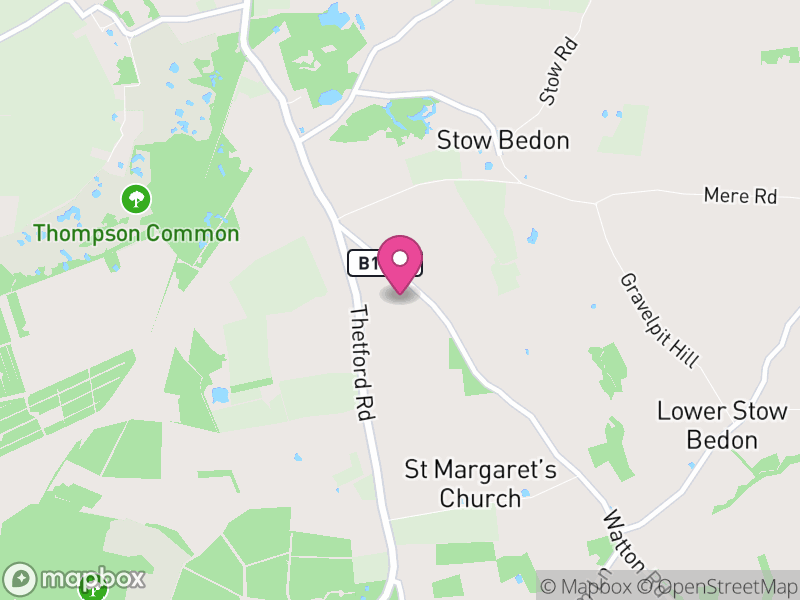Map of Stow Bedon, Breckland