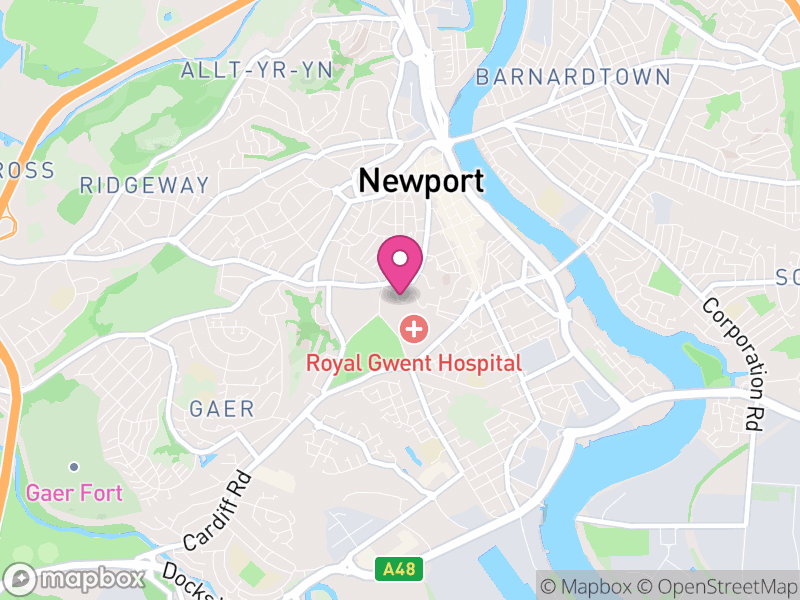 Map of Stow Hill, Newport