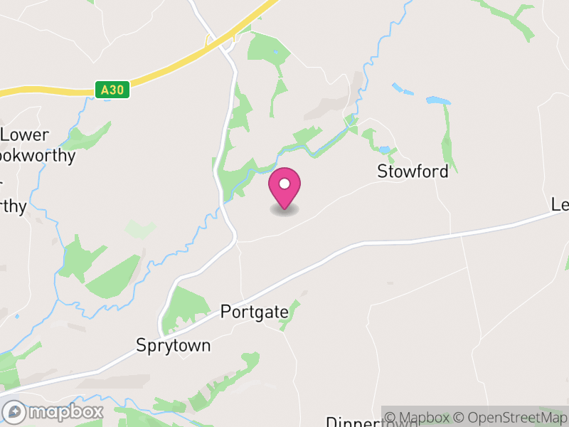 Map of Stowford, West Devon