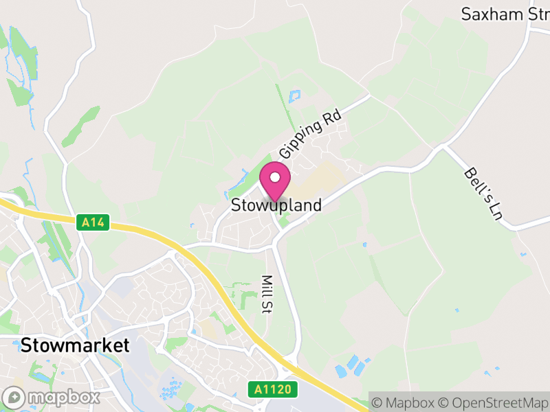 Map of Stowupland, Mid Suffolk