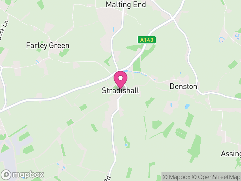 Map of Stradishall, West Suffolk