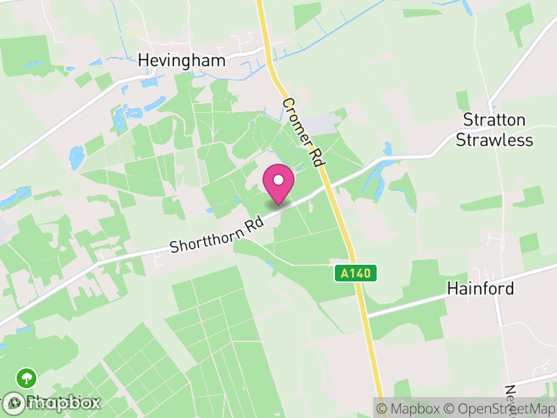 Map of Stratton Strawless, Broadland