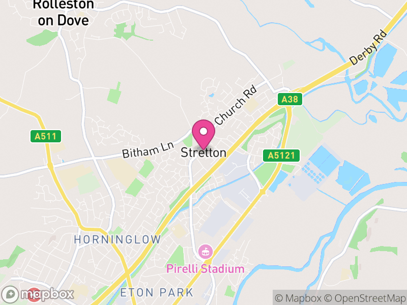 Map of Stretton, East Staffordshire