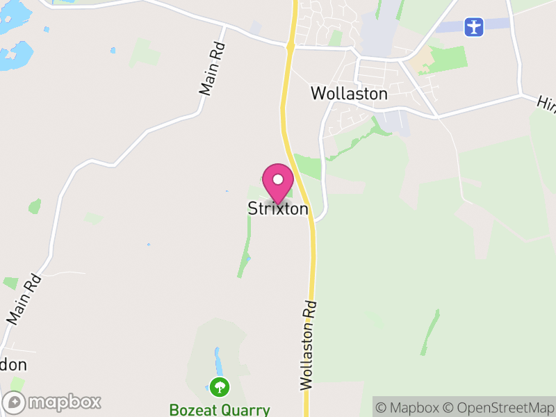 Map of Strixton, North Northamptonshire