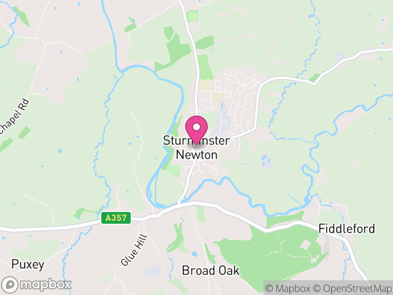 Map of Sturminster Newton, Dorset