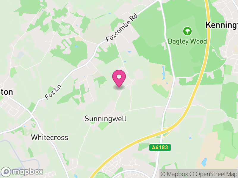 Map of Sunningwell, Vale of White Horse