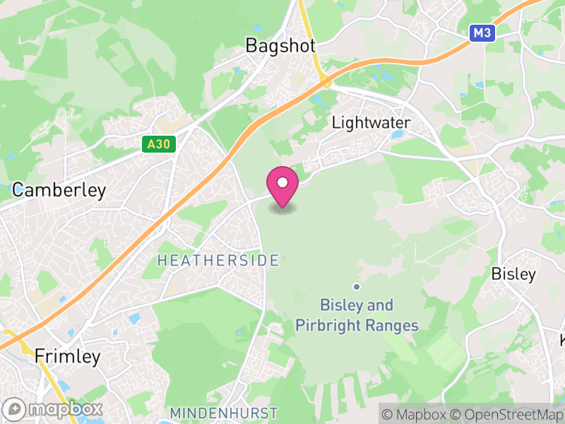 Map of Surrey Heath, Surrey