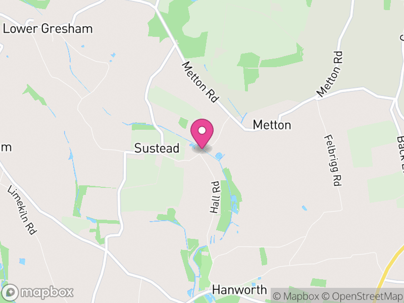 Map of Sustead, North Norfolk