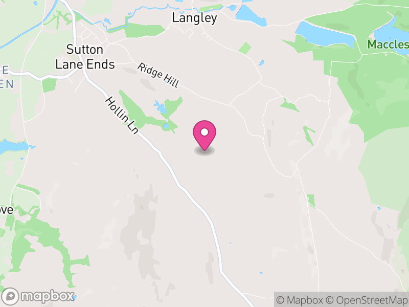 Map of Sutton, Cheshire East