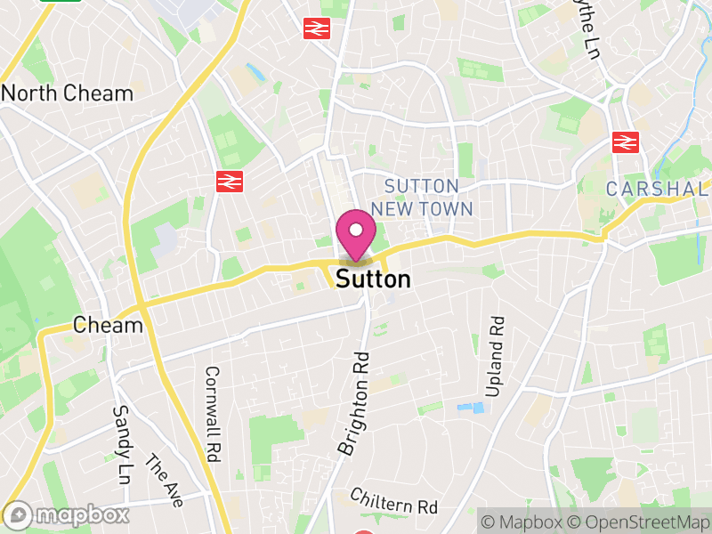 Map of Sutton, East Cambridgeshire