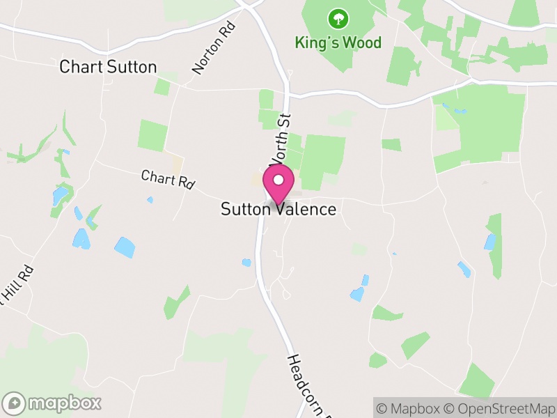 Map of Sutton Valence, Maidstone