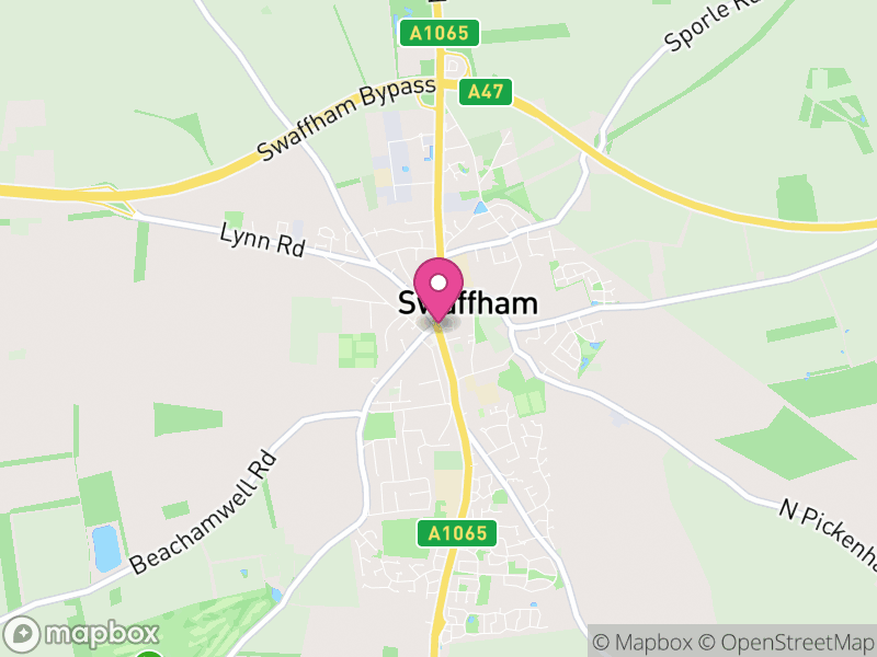 Map of Swaffham, Breckland