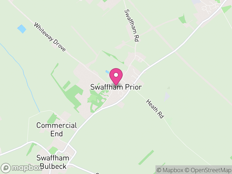 Map of Swaffham Prior, East Cambridgeshire