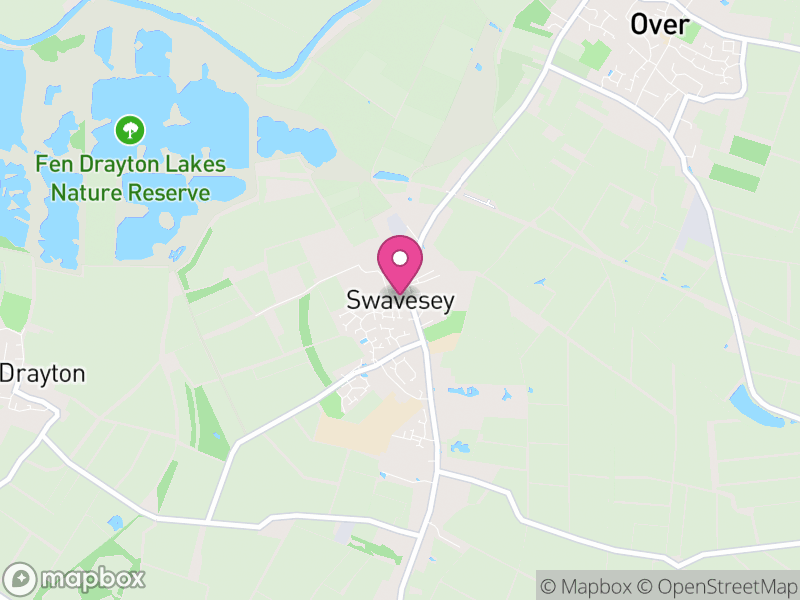 Map of Swavesey, South Cambridgeshire