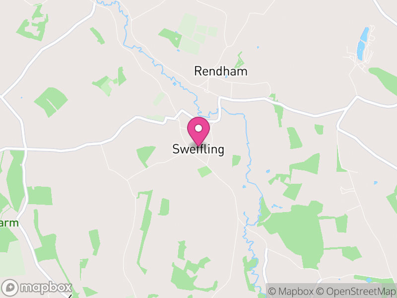 Map of Swefling, East Suffolk