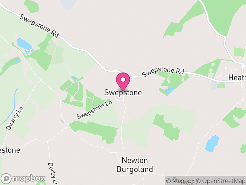 Map of Swepstone, North West Leicestershire