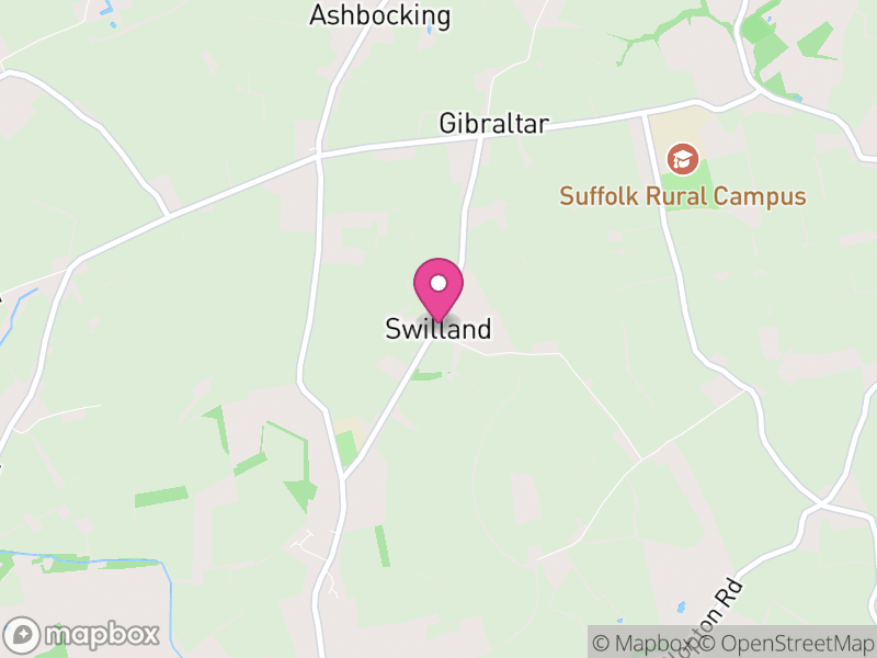 Map of Swilland, East Suffolk