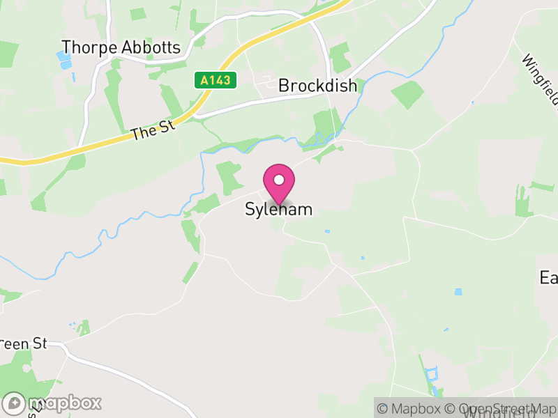 Map of Syleham, Mid Suffolk