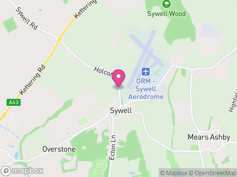 Map of Sywell, North Northamptonshire