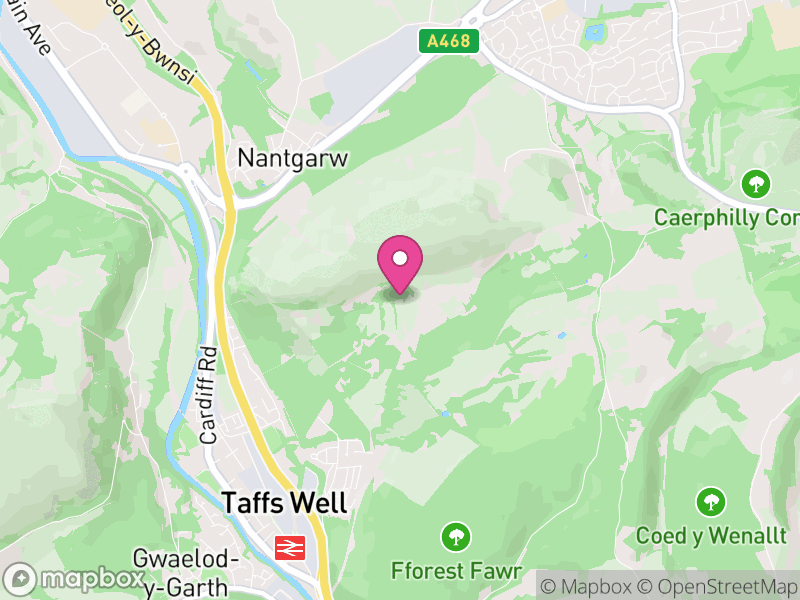Map of Taffs Well, Rhondda Cynon Taf