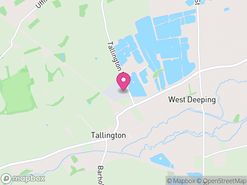 Map of Tallington, South Kesteven
