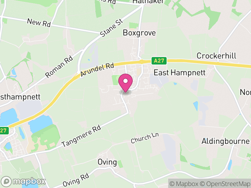 Map of Tangmere, Chichester