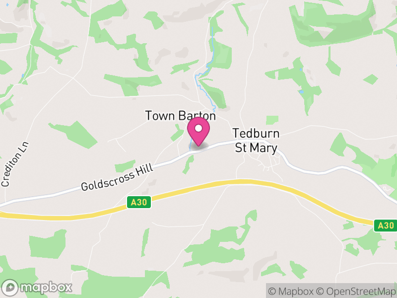 Map of Tedburn St. Mary, Teignbridge