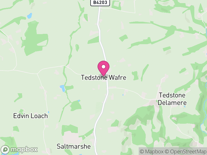Map of Tedstone Wafer, Herefordshire