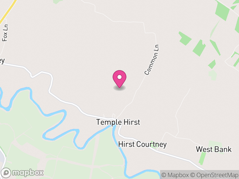 Map of Temple Hirst, North Yorkshire