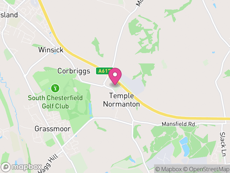 Map of Temple Normanton, North East Derbyshire