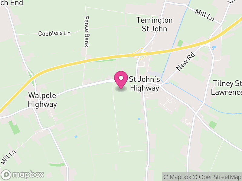 Map of Terrington St. John, King's Lynn and West Norfolk