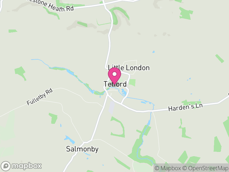 Map of Tetford, East Lindsey