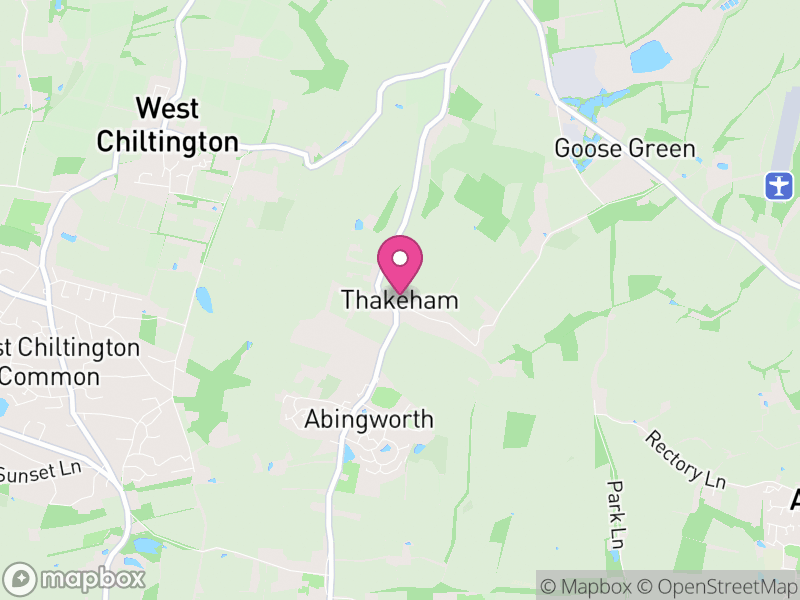 Map of Thakeham, Horsham