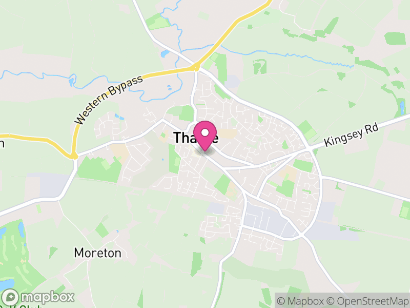 Map of Thame, South Oxfordshire