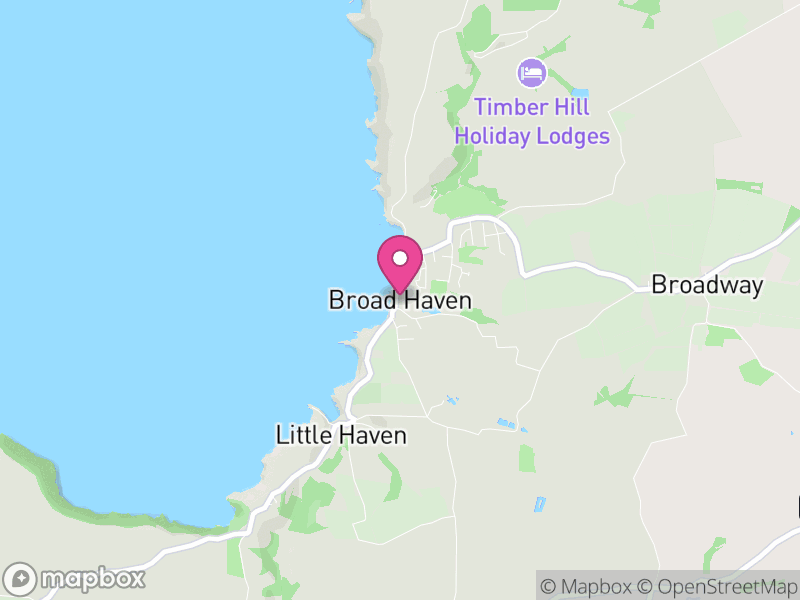 Map of The Havens, Pembrokeshire