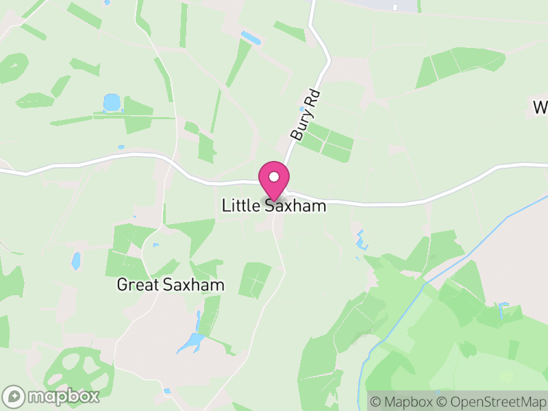 Map of The Saxhams, West Suffolk