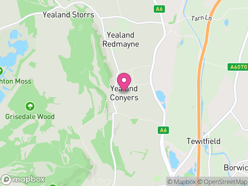 Map of The Yealands, Lancaster