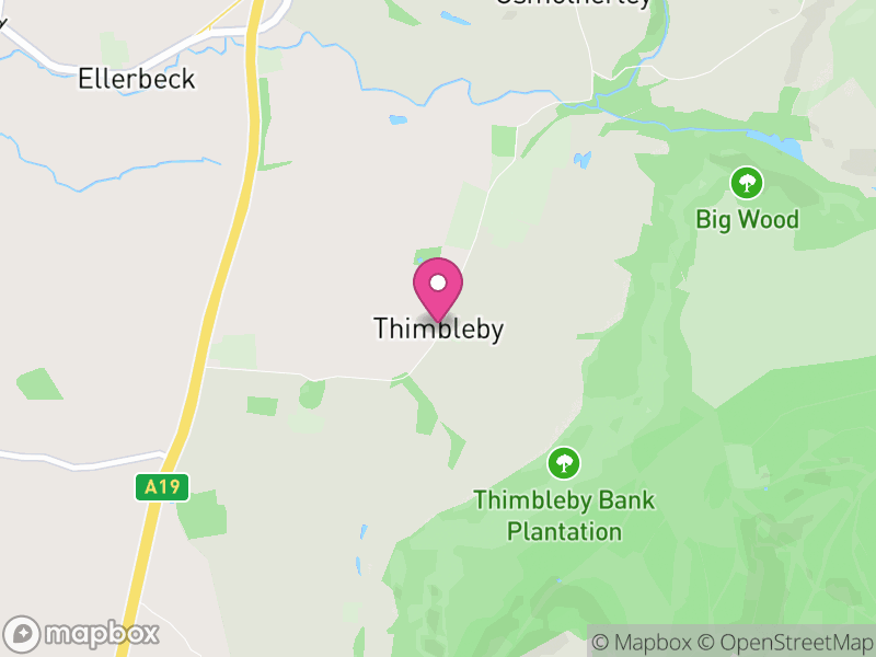 Map of Thimbleby, North Yorkshire