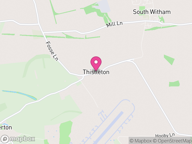 Map of Thistleton, Rutland