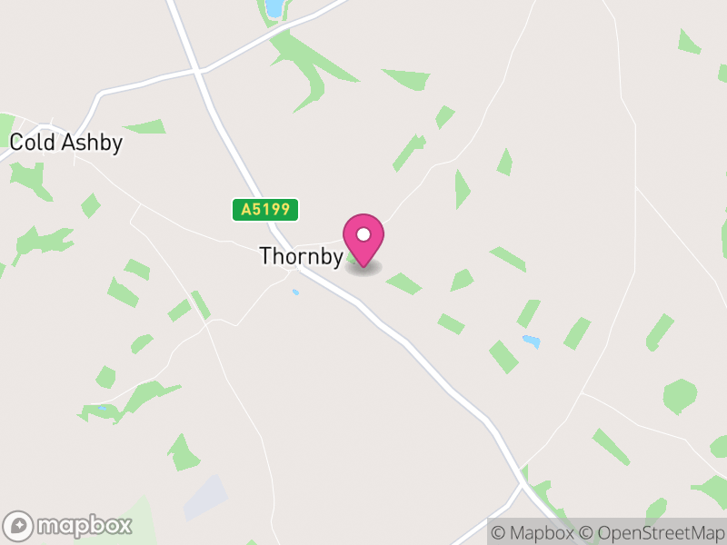 Map of Thornby, West Northamptonshire