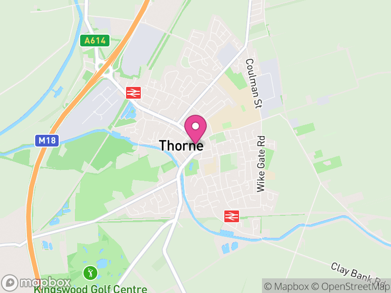 Map of Thorne, Doncaster