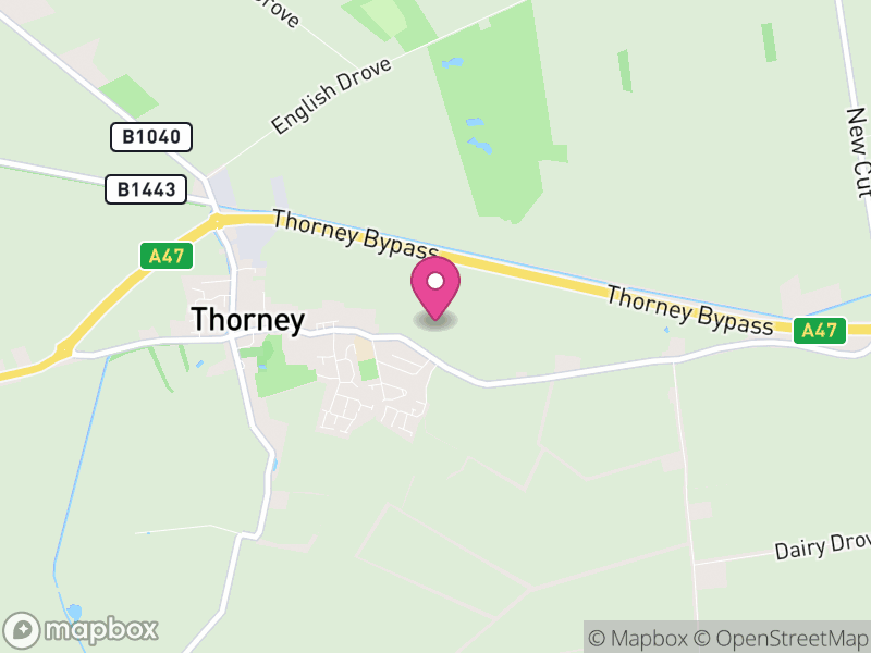 Map of Thorney, Peterborough