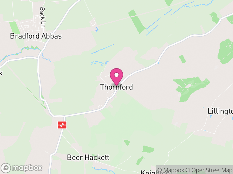 Map of Thornford, Dorset
