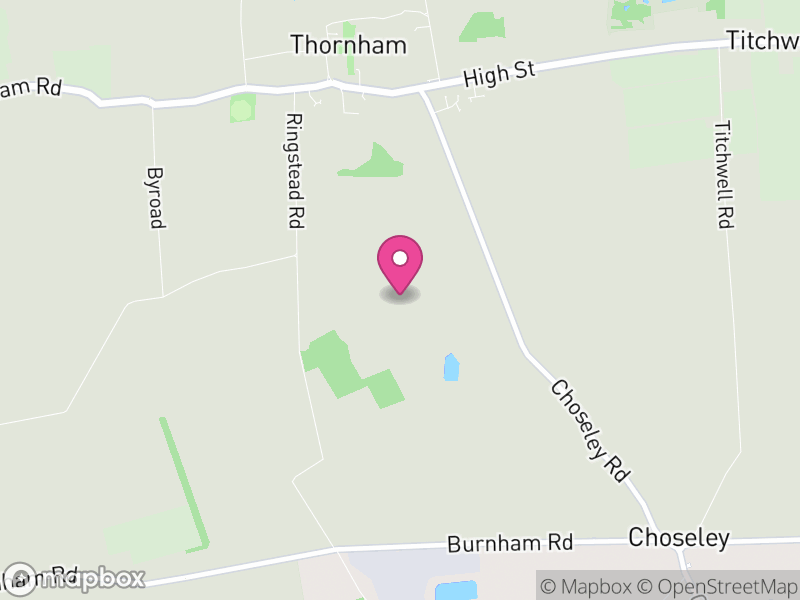 Map of Thornham, King's Lynn and West Norfolk