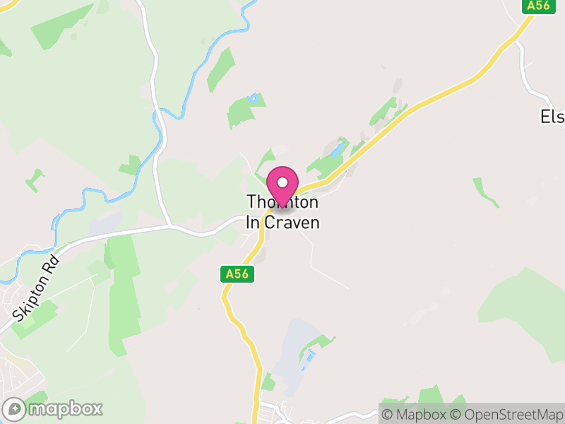 Map of Thornton in Craven, North Yorkshire