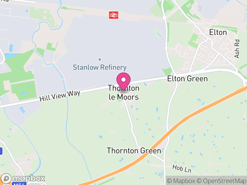 Map of Thornton-le-Moors, Cheshire West and Chester