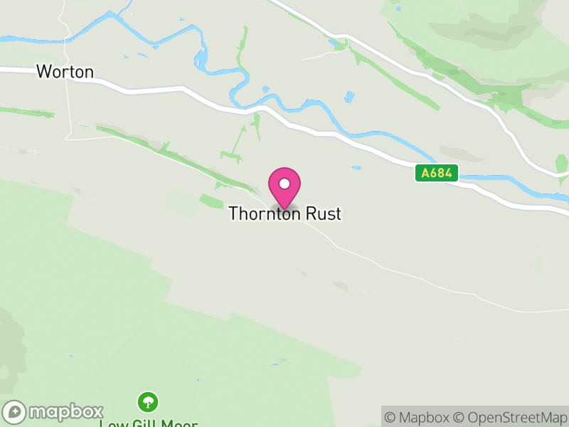 Map of Thornton Rust, North Yorkshire